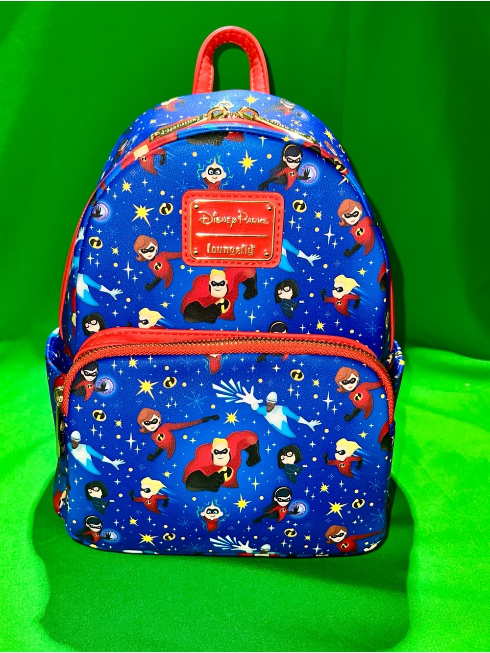 Disney Parks Blue & Red The Incredibles Kids Mini Backpack NWT!